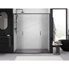 Mexen Exo-S Duo portes de douche doubles coulissantes 180 cm, transparentes, noires - 8152-180-000-70-00