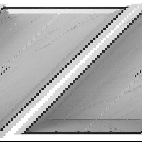 Mexen Exo porte de douche doubles coulissantes 190 cm, transparentes, noires - 8152-190-000-70-00