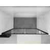Mexen Exo-S Duo portes de douche doubles coulissantes 180 cm, transparentes, noires - 8152-180-000-70-00