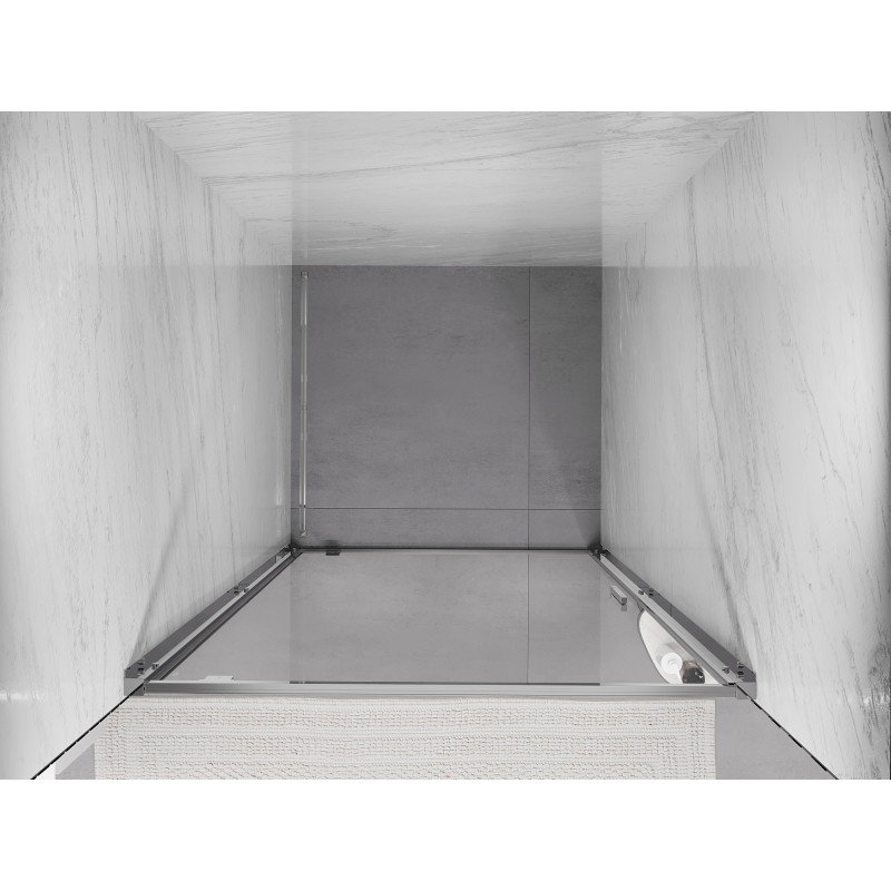 Mexen Exo-BR porte de douche battante 60 cm, transparente, chrome - 8181-060-000-01-00