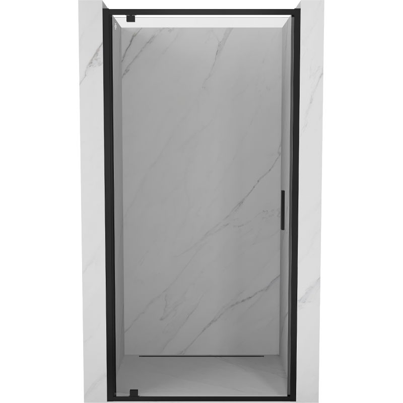 Mexen Exo porte de douche battante 85 cm, transparent, noir - 8181-085-000-70-00