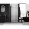 Mexen Exo porte de douche battante 75 cm, transparent, noir - 8181-075-000-70-00