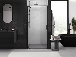 Mexen Exo-BR porte de douche pivotante 100 cm, transparent, noir - 8181-100-000-70-00