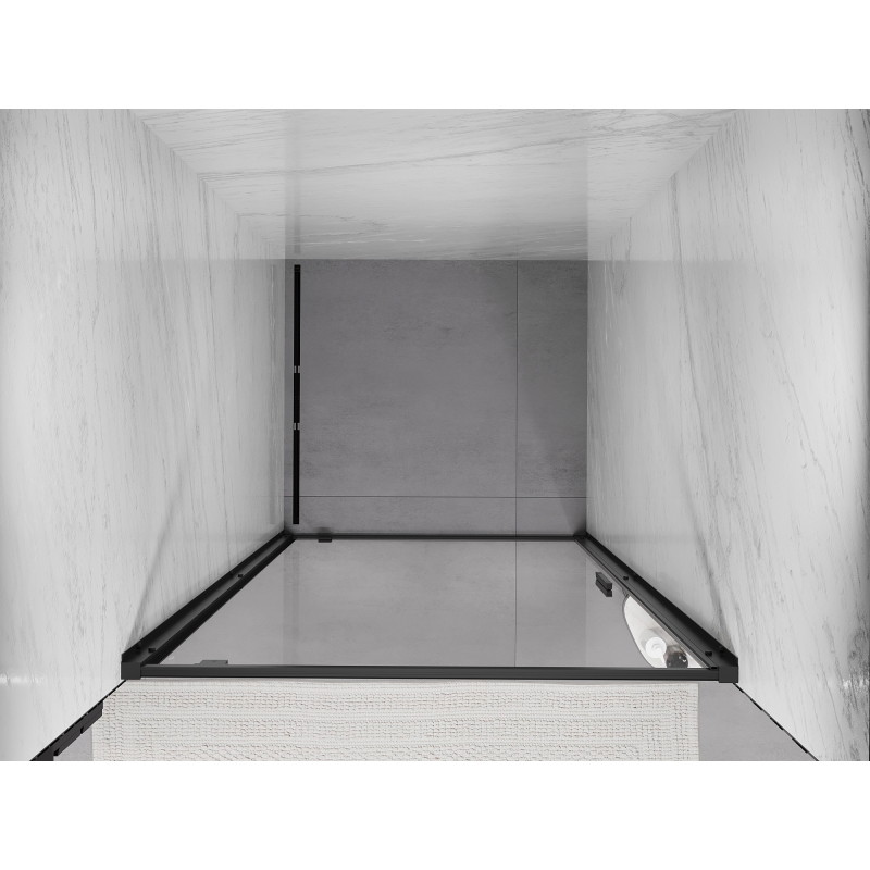 Mexen Exo-BR porte de douche battante 80 cm, transparent, noir - 8181-080-000-70-00