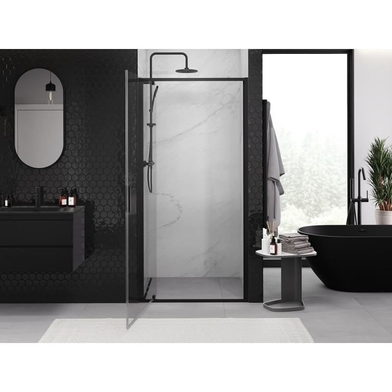 Mexen Exo-BR porte de douche pivotante 95 cm, transparent, noir - 8181-095-000-70-00