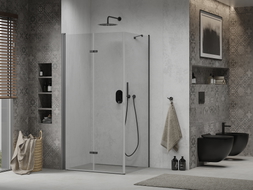 Mexen Lima cabine de douche pliante 80 x 120 cm, transparente, noire - 856-080-120-70-00
