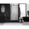 Mexen Exo porte de douche double battante 100 cm, transparentes, noires - 8182-100-000-70-00