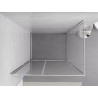 Mexen Exo-R cabine de douche pivotante 135 x 70 cm, transparent, chrome - 819-135-070-01-00