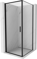 Mexen Exo-B cabine de douche pivotante 80 x 80 cm, transparent, noir - 817-080-080-70-00