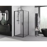 Mexen Exo-B cabine de douche pivotante 80 x 80 cm, transparent, noir - 817-080-080-70-00