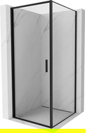 Mexen Exo cabine de douche pivotante 90 x 90 cm, transparent, noir - 817-090-090-70-00
