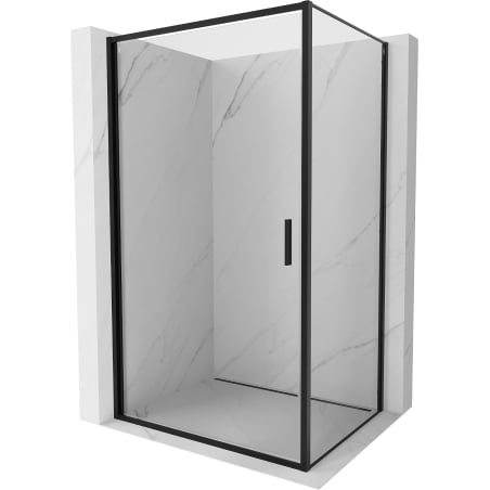 Mexen Exo cabine de douche pivotante 85 x 75 cm, transparent, noir - 817-085-075-70-00