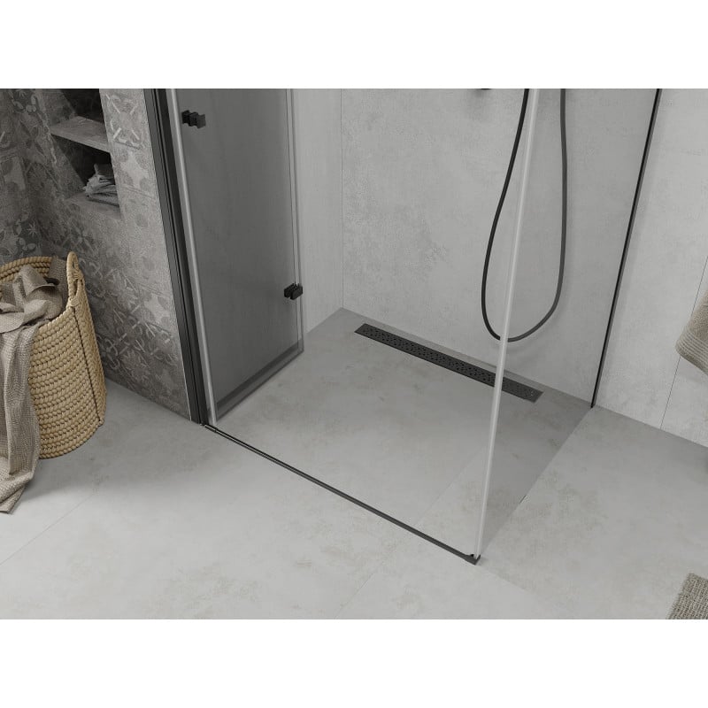 Mexen Lima cabine de douche pliable 90 x 120 cm, transparent, noir - 856-090-120-70-00