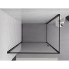 Mexen Exo-B cabine de douche pivotante 90 x 100 cm, transparente, noire - 817-090-100-70-00