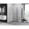 Mexen Exo-S Duo cabine de douche semi-circulaire coulissante 90 x 90 cm, transparent, chromé - 8132-090-090-01-00