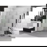 Mexen Exo cabine de douche arrondie coulissante 100 x 100 cm, transparent, chrome - 8132-100-100-01-00