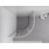 Mexen Exo-S Duo cabine de douche semi-circulaire coulissante 100 x 100 cm, transparent, chrome - 8132-100-100-01-00