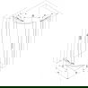 Mexen Exo cabine de douche arrondie coulissante 100 x 100 cm, transparent, chrome - 8132-100-100-01-00