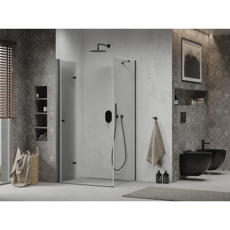 Mexen Lima cabine de douche pliante 100 x 120 cm, transparent, noire - 856-100-120-70-00