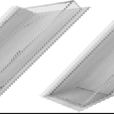 Mexen Exo cabine de douche coulissante 100 x 70 cm, transparent, chrome - 8151-100-070-01-00