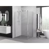 Mexen Exo cabine de douche pivotante 110 x 85 cm, transparent, chrome - 819-110-085-01-00