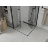 Mexen Lima Duo cabine de douche pliante 90 x 90 cm, transparente, noire - 856-090-090-70-00-02