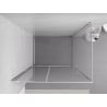 Mexen Exo cabine de douche pivotante 135 x 85 cm, transparent, chrome - 819-135-085-01-00