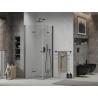 Mexen Lima Duo cabine de douche pliante 90 x 90 cm, transparente, noire - 856-090-090-70-00-02
