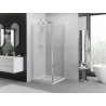 Mexen Exo-R cabine de douche pivotante 95 x 95 cm, transparent, chrome - 819-095-095-01-00