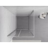 Mexen Exo-R cabine de douche pivotante 95 x 95 cm, transparent, chrome - 819-095-095-01-00