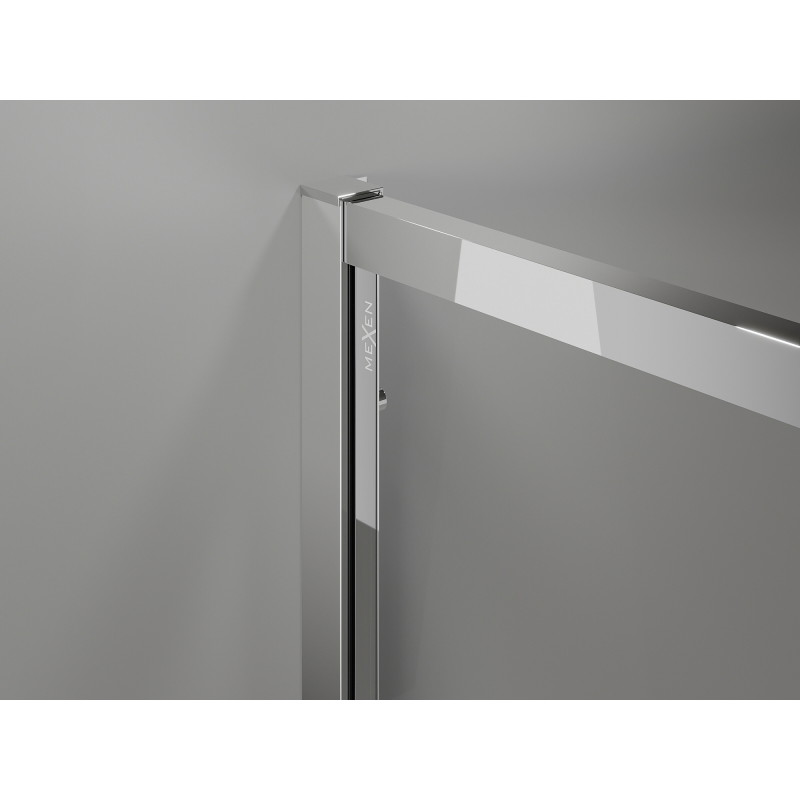 Mexen Exo-R cabine de douche battante 150 x 95 cm, transparente, chromée - 819-150-095-01-00