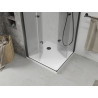 Mexen Lima Duo cabine de douche pliante 70 x 70 cm, transparent, noir + receveur plat - 856-070-070-70-02-4010B