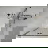 Mexen Lima Duo cabine de douche pliante 90 x 90 cm, transparent, noire + receveur plat - 856-090-090-70-02-4010B