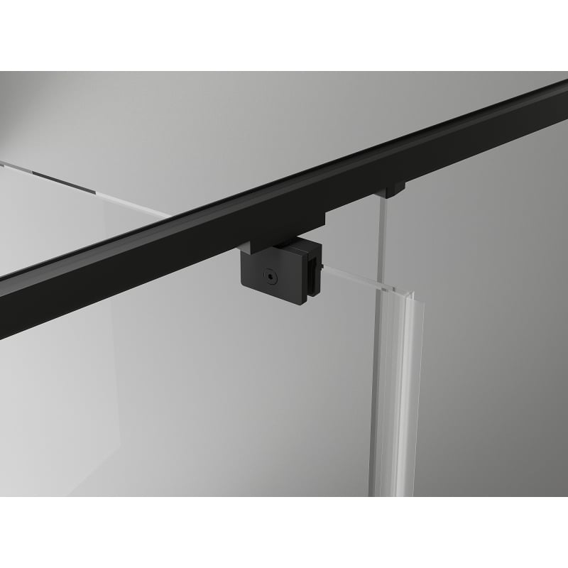 Mexen Exo-R cabine de douche pivotante 110 x 70 cm, transparente, noire - 819-110-070-70-00