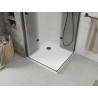 Mexen Lima Duo cabine de douche pliable 100 x 100 cm, transparent, noir + receveur Flat - 856-100-100-70-02-4010B