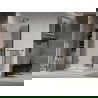 Mexen Lima Duo cabine de douche pliante 100 x 100 cm, transparent, noir + receveur plat - 856-100-100-70-02-4010B