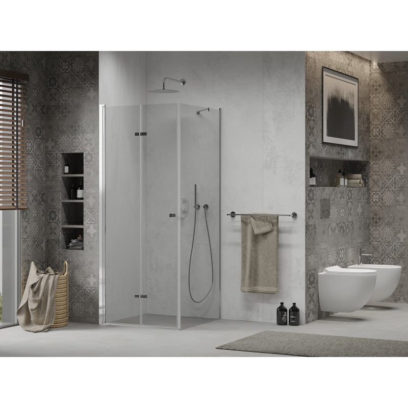 Mexen Lima cabine de douche pliante 70 x 70 cm, transparent, chromé - 856-070-070-01-00