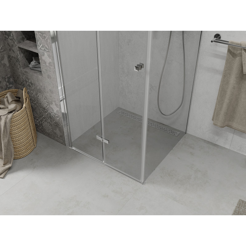Mexen Lima cabine de douche pliante 70 x 70 cm, transparent, chromé - 856-070-070-01-00