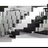 Cabine de douche pliante Mexen Exo 100 x 80 cm, transparente, noir - 819-100-080-70-00