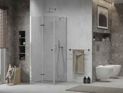 Mexen Lima cabine de douche pliante 90 x 90 cm, transparente, chromée - 856-090-090-01-00