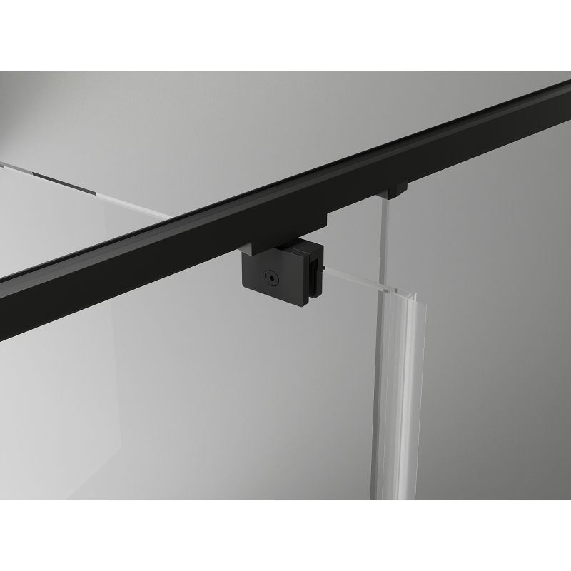 Mexen Exo cabine de douche pivotante 125 x 80 cm, transparente, noire - 819-125-080-70-00