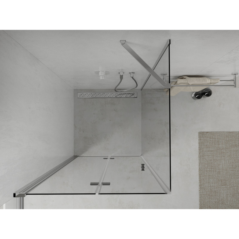 Mexen Lima cabine de douche pliante 120 x 120 cm, transparent, chrome - 856-120-120-01-00