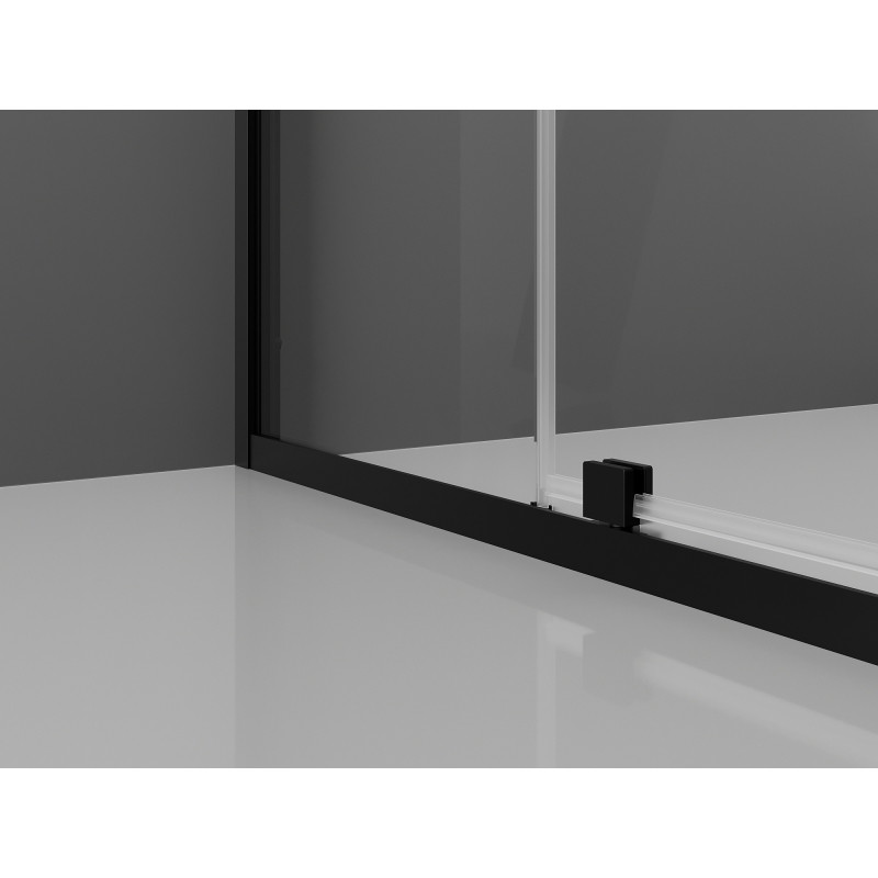 Mexen Exo-R cabine de douche pivotante 120 x 85 cm, transparente, noire - 819-120-085-70-00