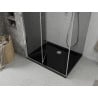 Mexen Lima cabine de douche pliante 80 x 120 cm, graphite, chrome + receveur plat, noir - 856-080-120-01-40-4070