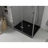 Mexen Lima cabine de douche pliante 80 x 120 cm, graphite, chrome + receveur plat, noir - 856-080-120-01-40-4070