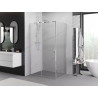 Mexen Exo-S cabine de douche coulissante 90 x 100 cm, transparent, chrome - 8151-090-100-01-00