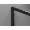 Mexen Exo-R cabine de douche pivotante 100 x 95 cm, transparente, noire - 819-100-095-70-00