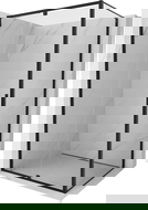Mexen Exo cabine de douche à battant 150 x 95 cm, transparent, noir - 819-150-095-70-00