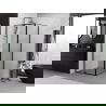 Mexen Exo cabine de douche pliante 100 x 100 cm, transparent, noir - 819-100-100-70-00