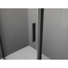 Mexen Exo-R cabine de douche battante 140 x 100 cm, transparente, noire - 819-140-100-70-00